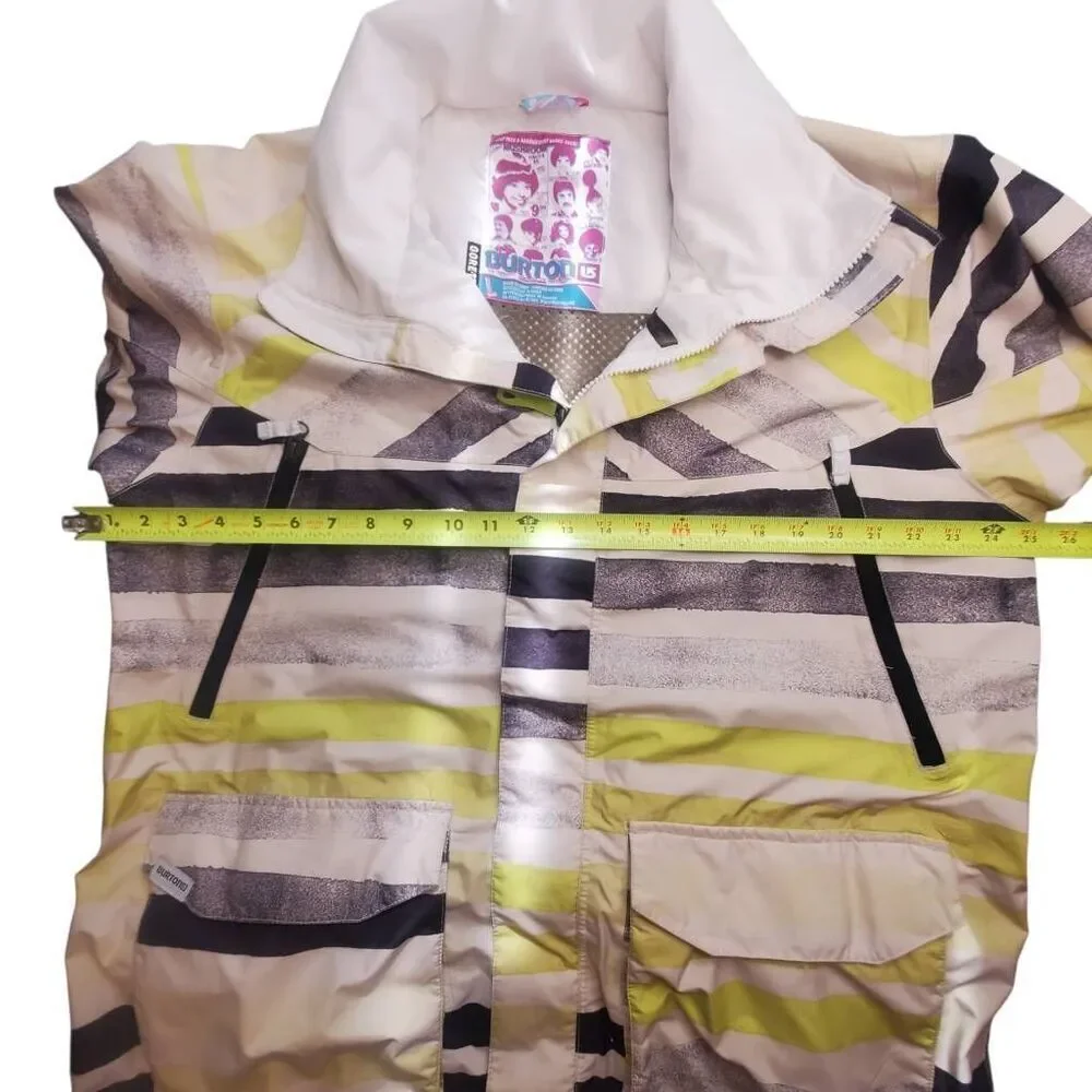 VTG Burton RONIN Gore-Tex Snowboard Jacket Men's Large L Striped Y2K Baggy